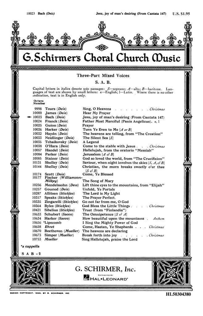 Jesu Joy of Man's Desiring