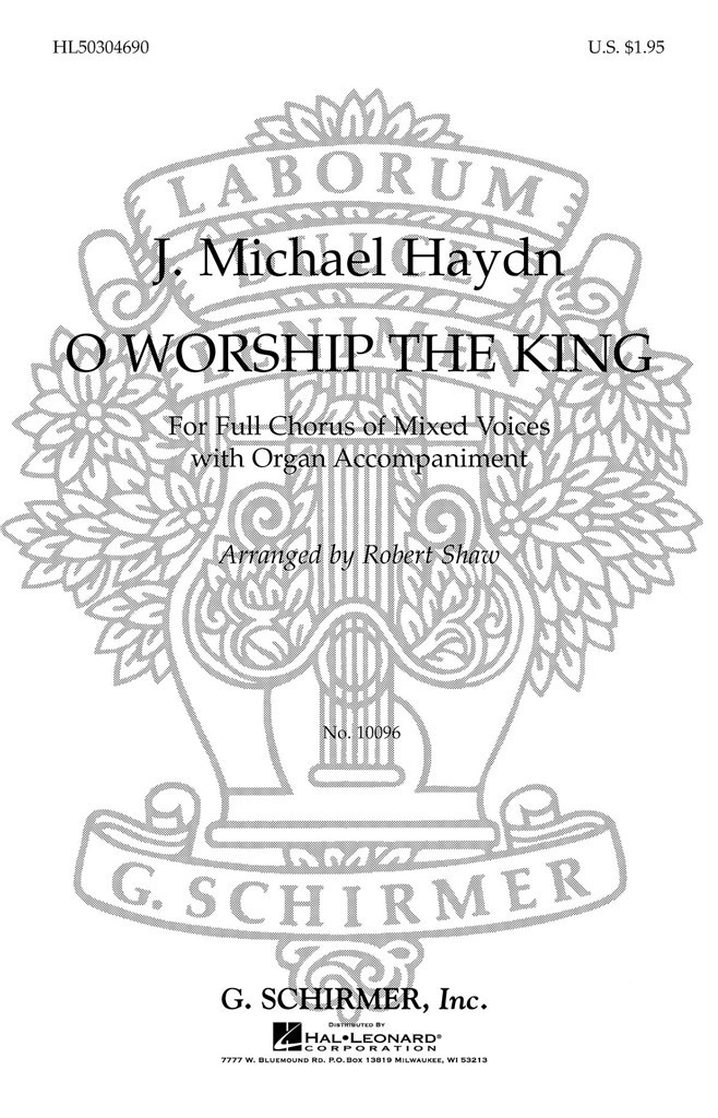 O Worship The King Organ