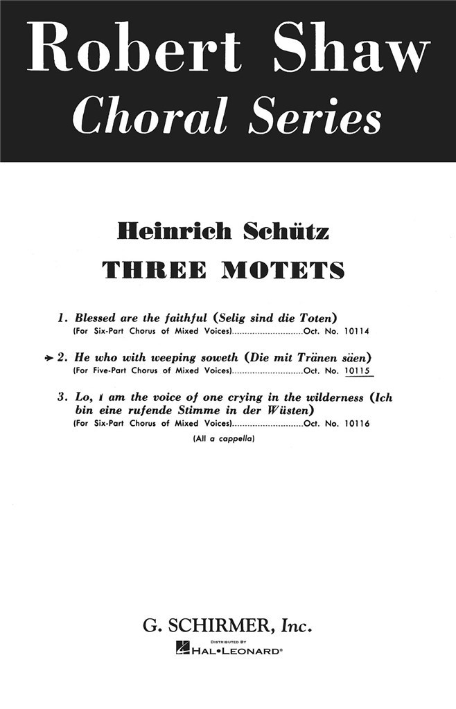 He Who With Weeping Soweth - Die Mit Tranen Saen