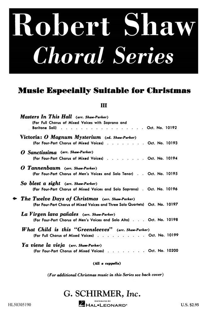 Twelve Days Of Christmas, The