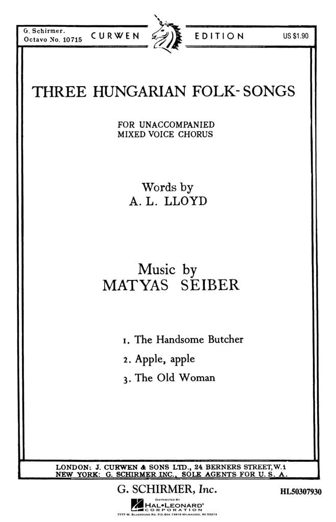 Three Hungarian Folk Songs