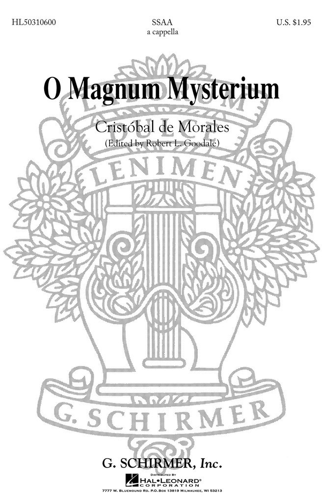 O Magnum Mysterium - O Great Mystery
