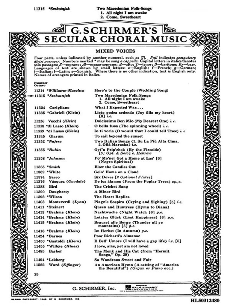 Two Macedonian Folk Songs