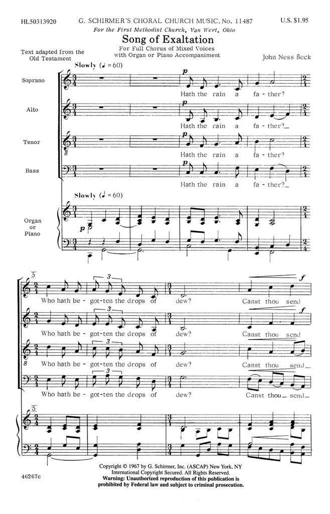 Song Of Exaltation