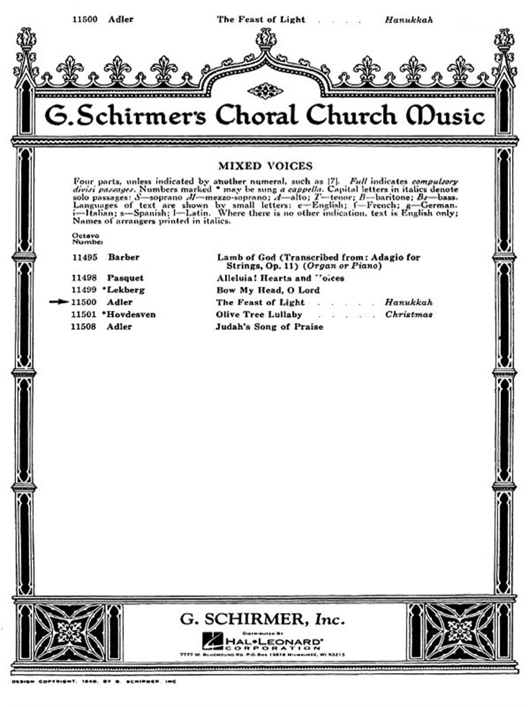Feast Of Light, The