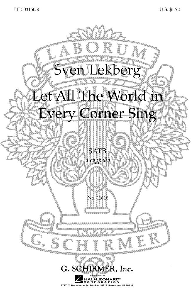 Let All The World In Every Corner Sing