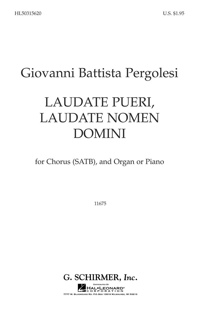Laudate Pueri Laudate Nomen Domini