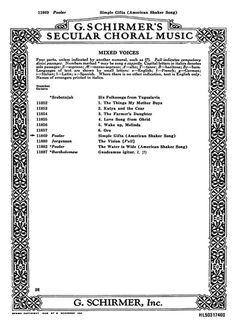 Simple Gifts American Shaker Song