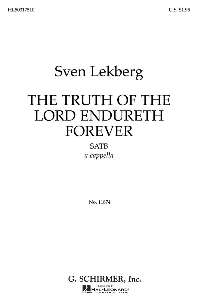 Truth Of The Lord Endureth Forever