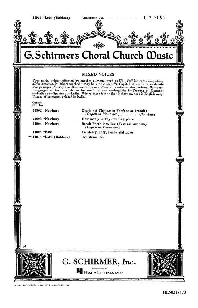 Crucifixus (Easter)