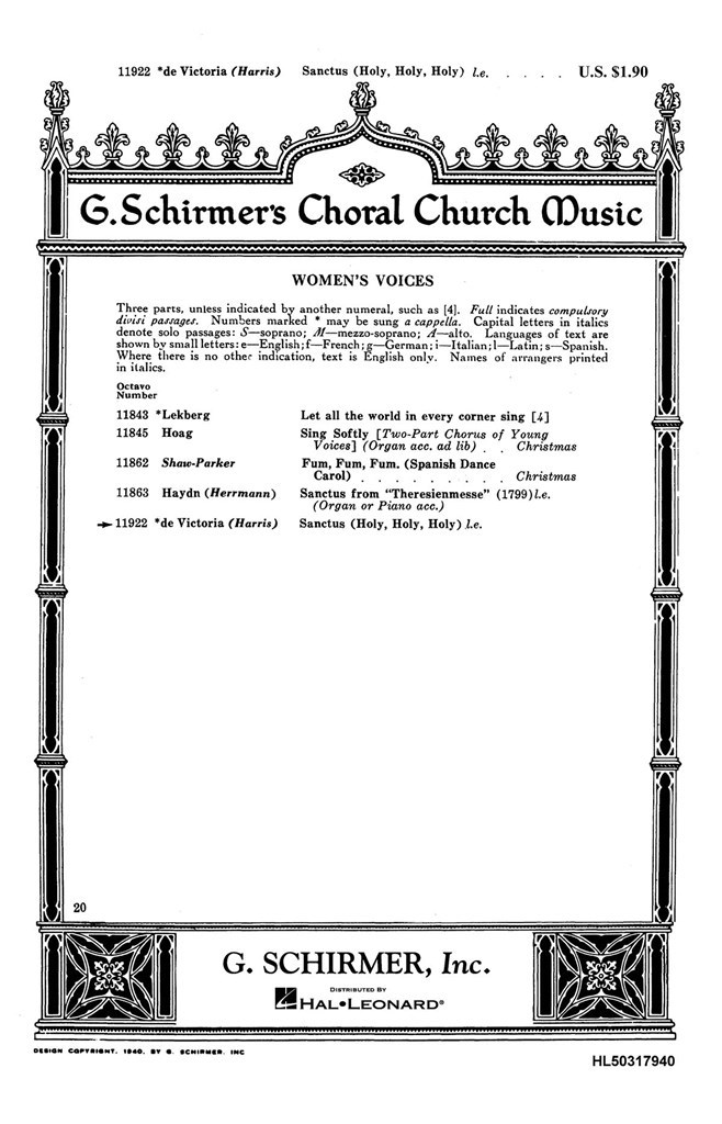 Sanctus Holy Holy Holy