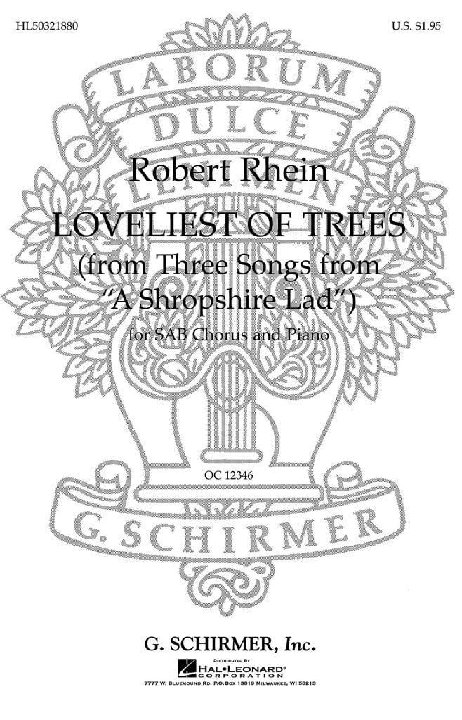 Loveliest Of Trees No1 From 3 Songs Shropshire Lad