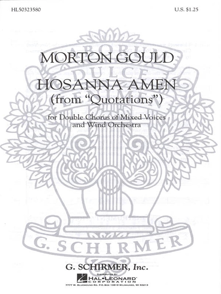 Hosanna Amen From Quotations With Orchestra