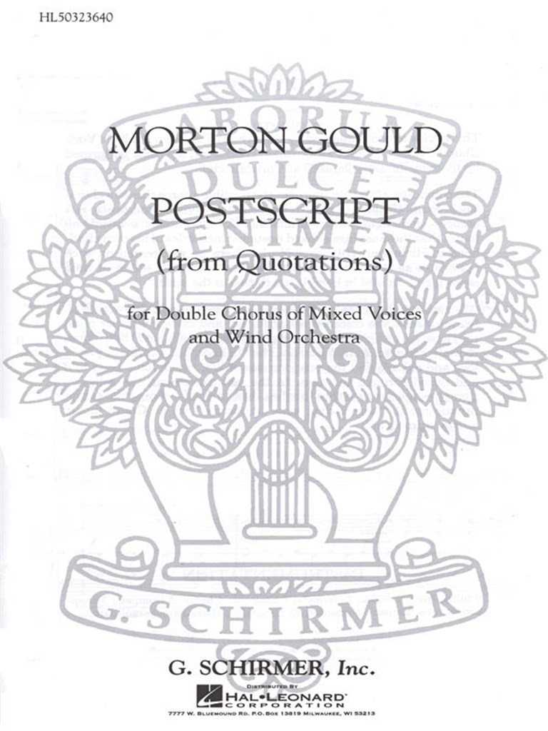 Postscript (From Quotations)
