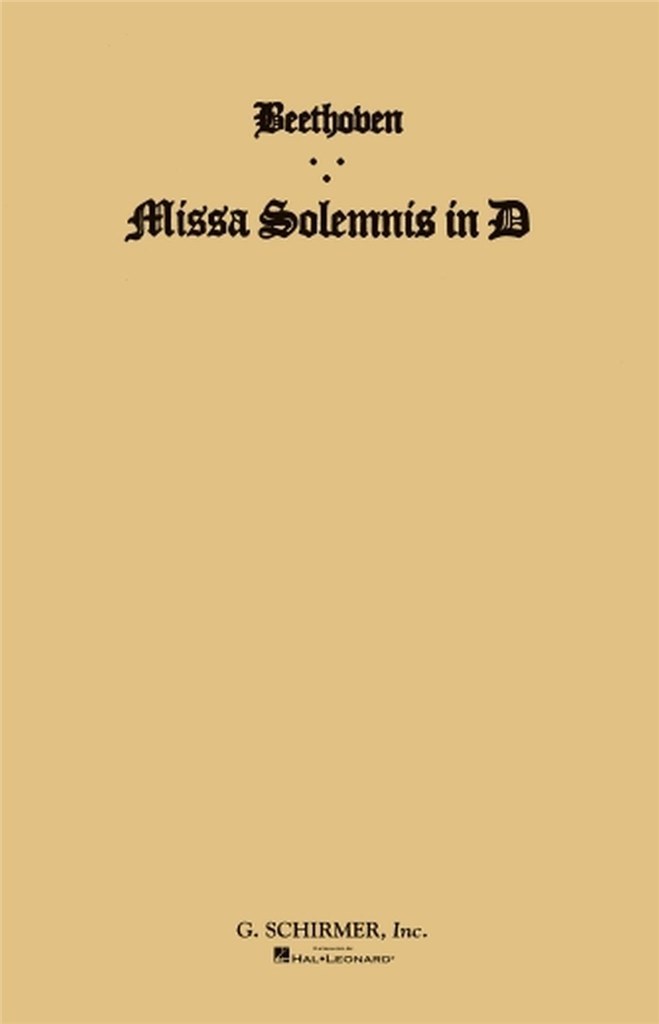 Missa Solemnis in D, Op. 123