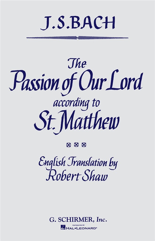 St. Matthew Passion
