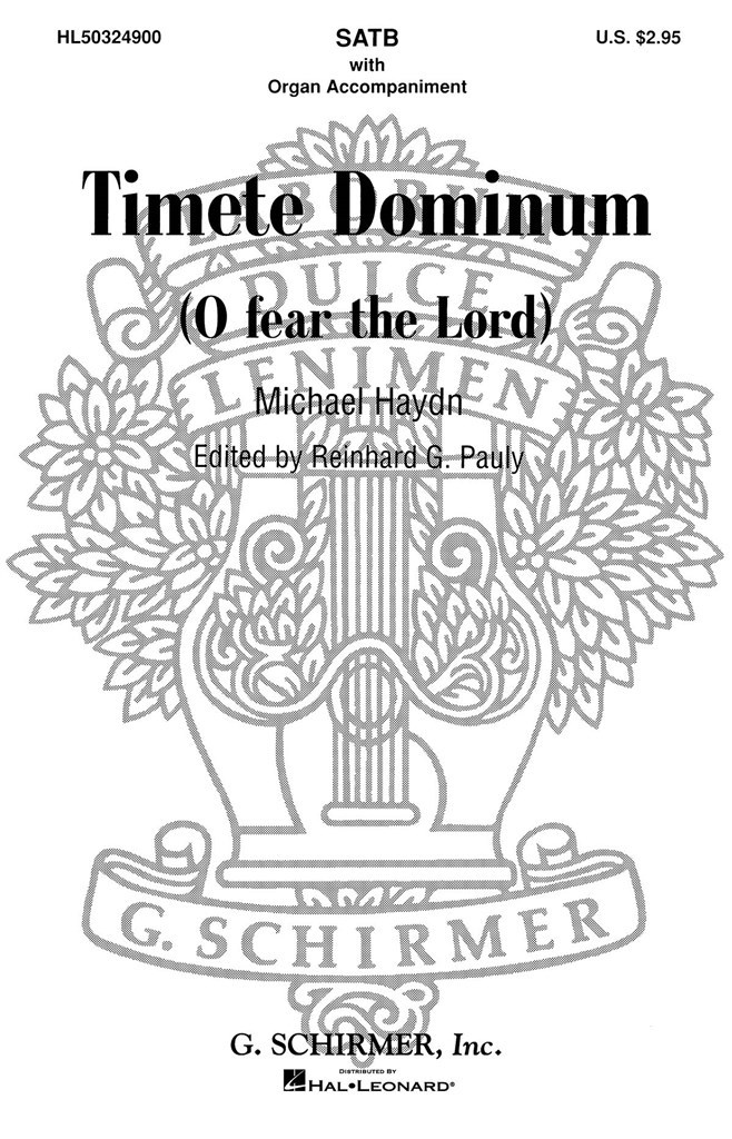 Timite Dominum (O Fear the Lord)