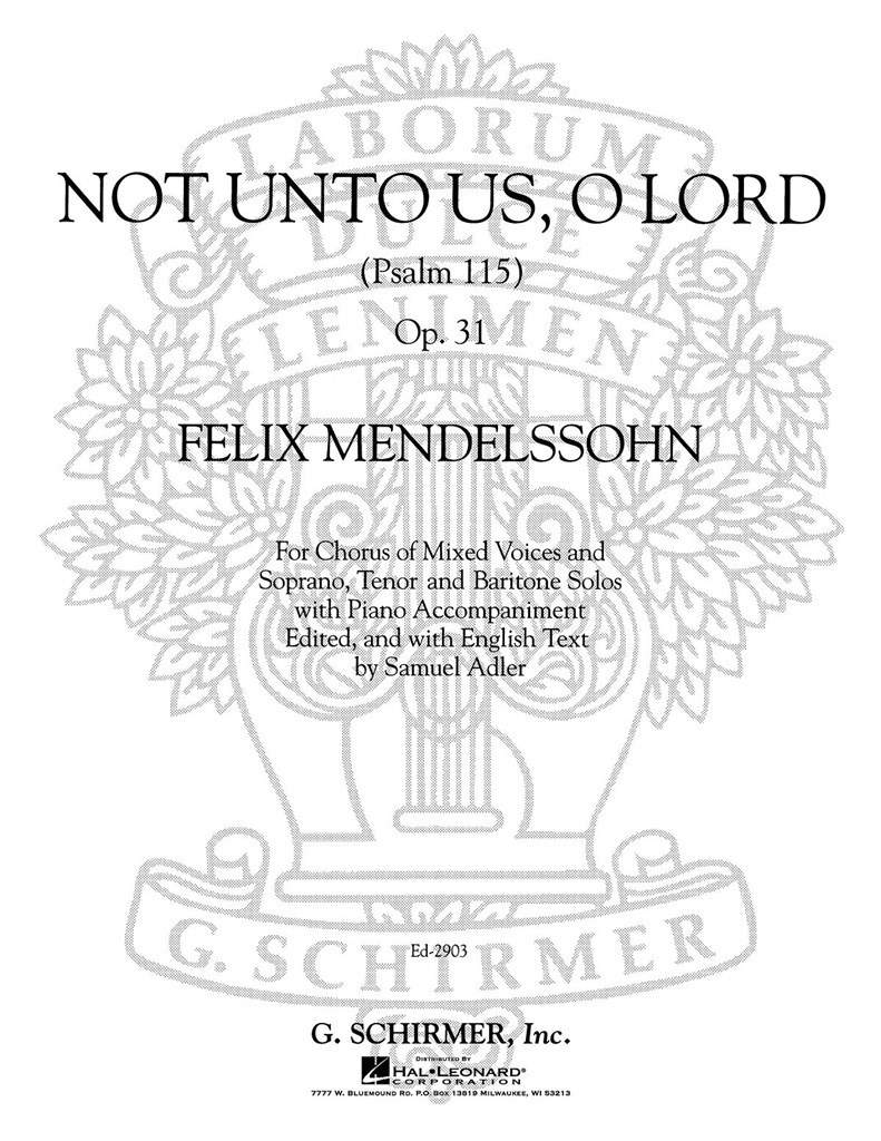 Not Unto Us O Lord Psalm 115