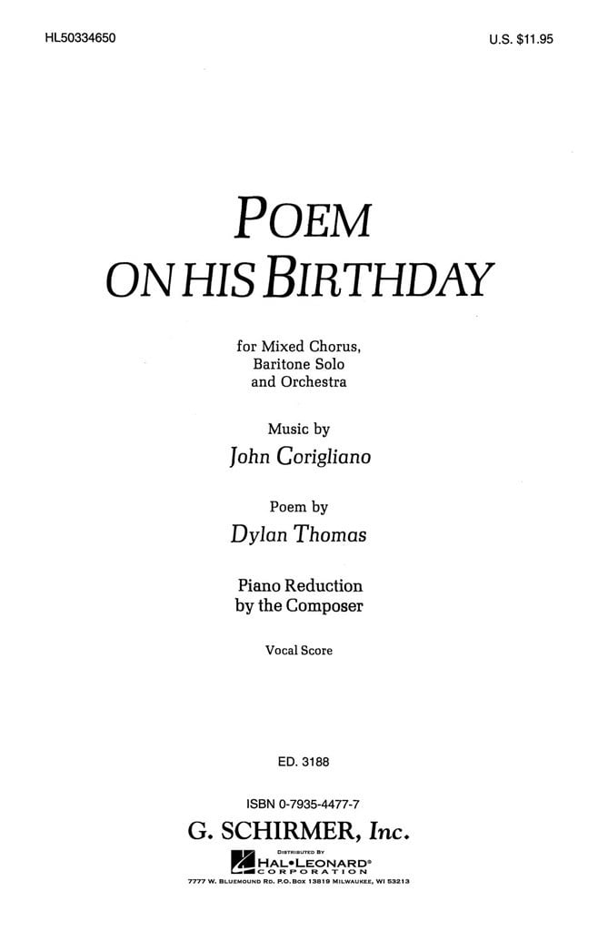 Poem on His Birthday