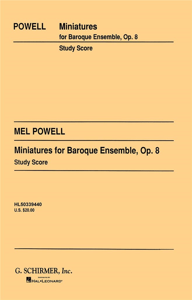 Miniatures for Baroque Ensemble, Op. 8