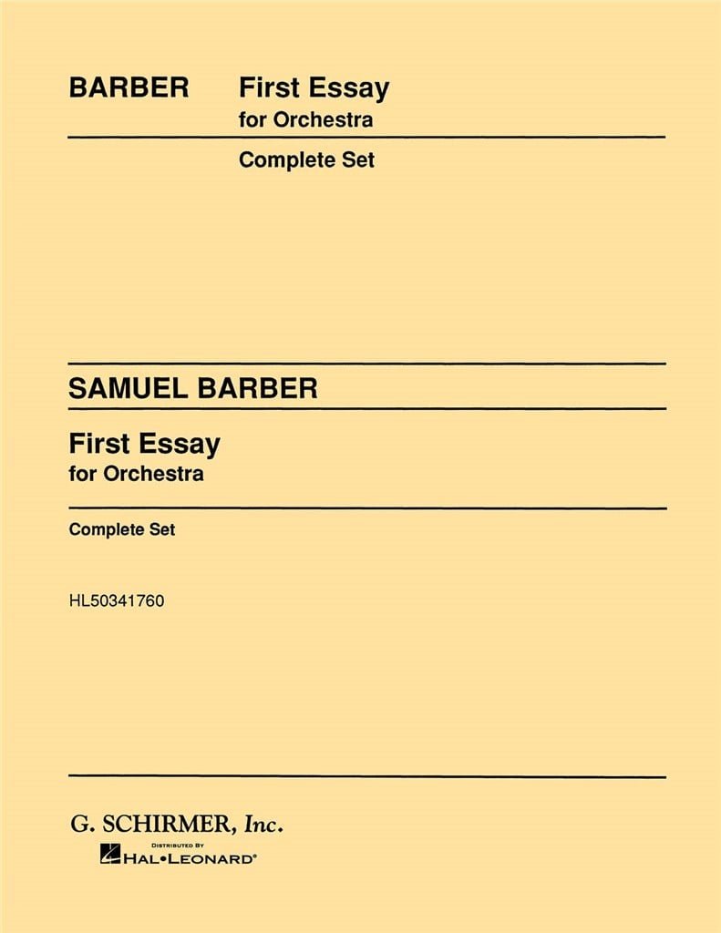 First Essay for Orchestra