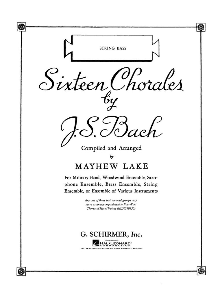 Sixteen Chorales - Double Bass
