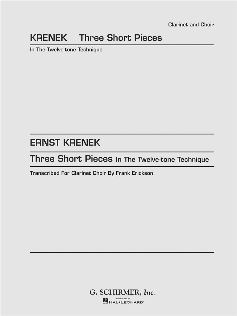 3 Short Pieces in Twelve-Tone Techniques