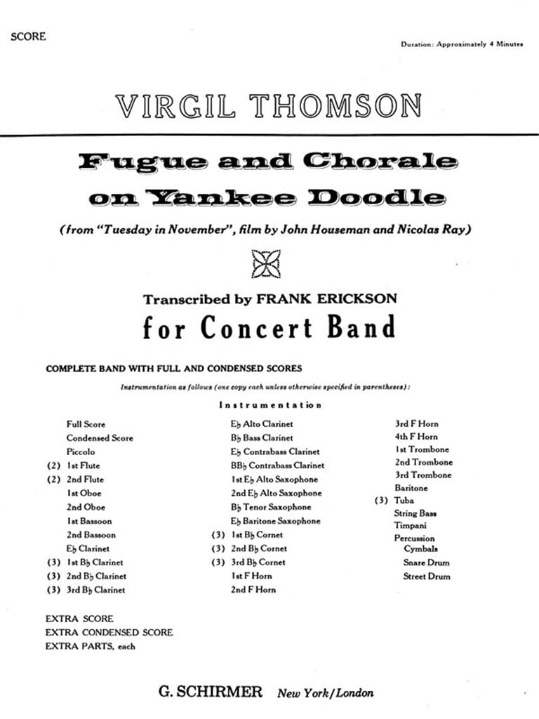 Fugue And Chorale On Yankee Doodle