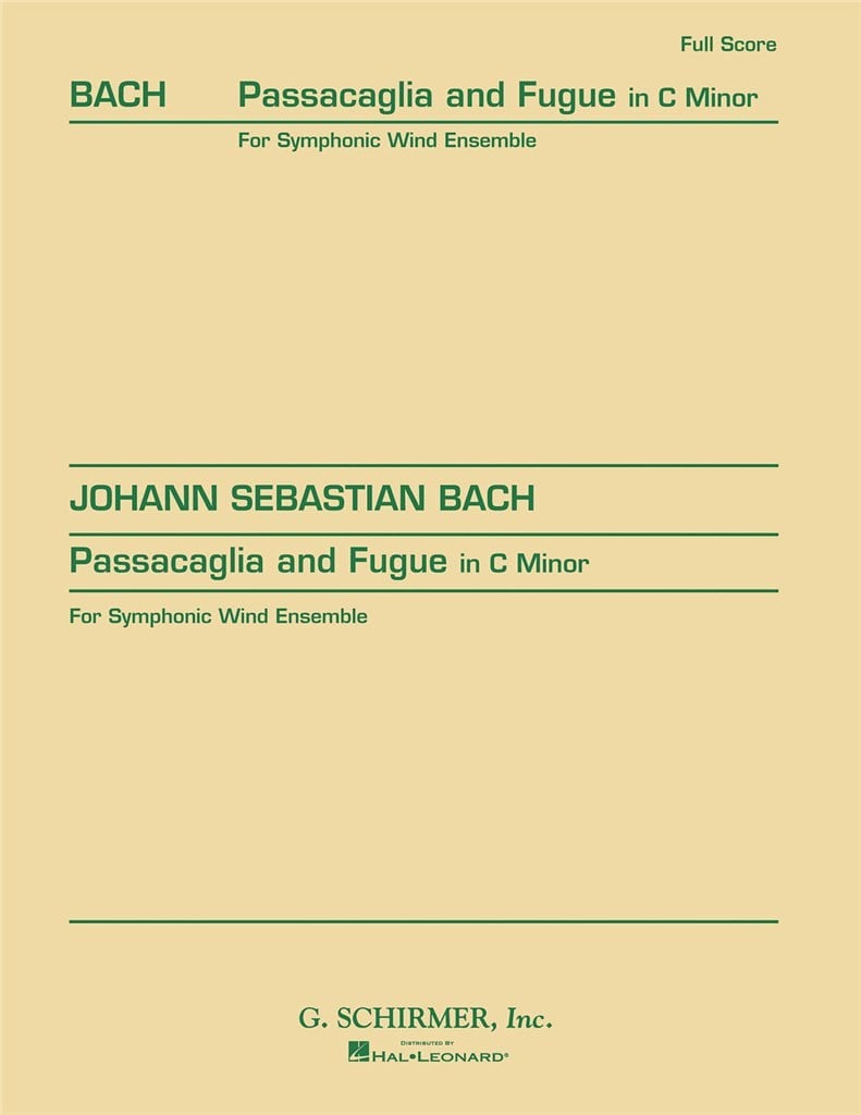 Passacaglia and Fugue in C Minor