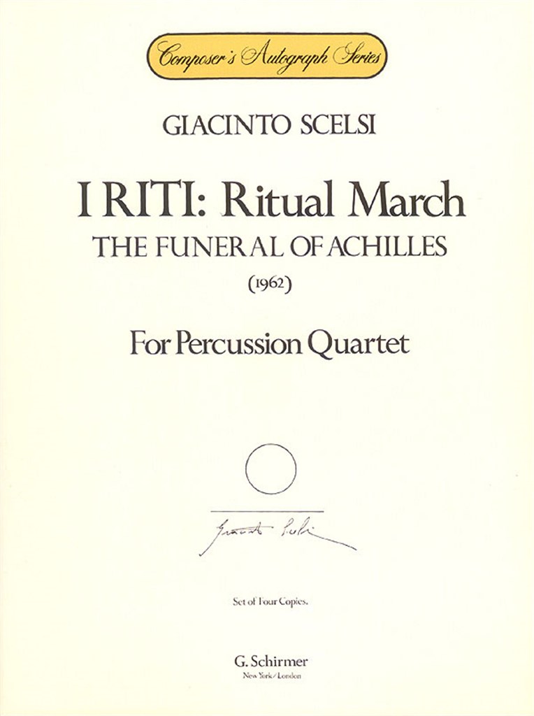 I Riti: Ritual March - The Funeral of Achilles