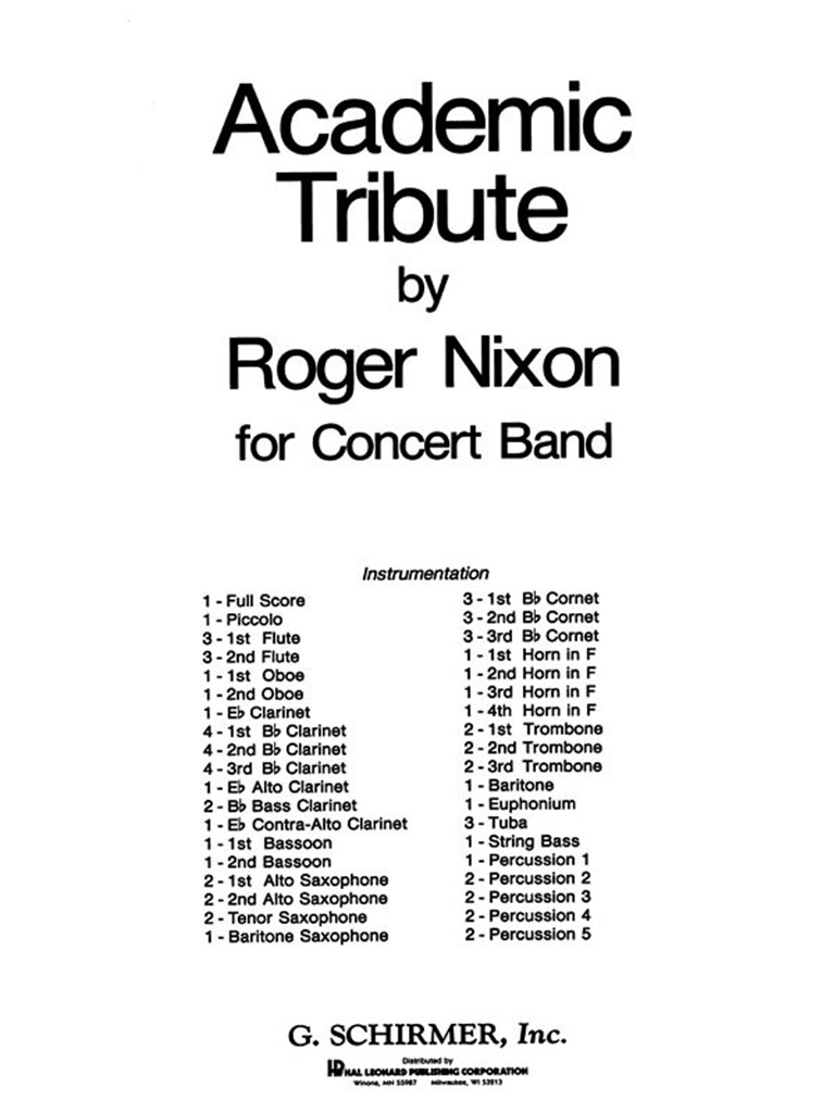 Academic Tribute