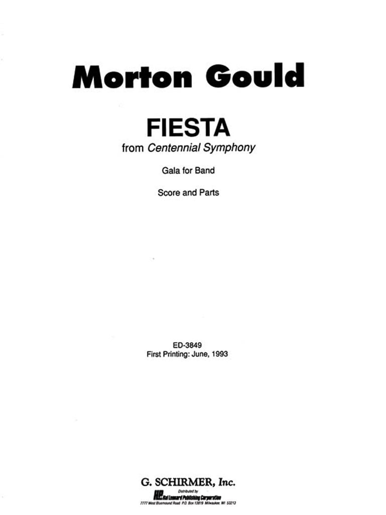 Fiesta (from Centennial Symphony)