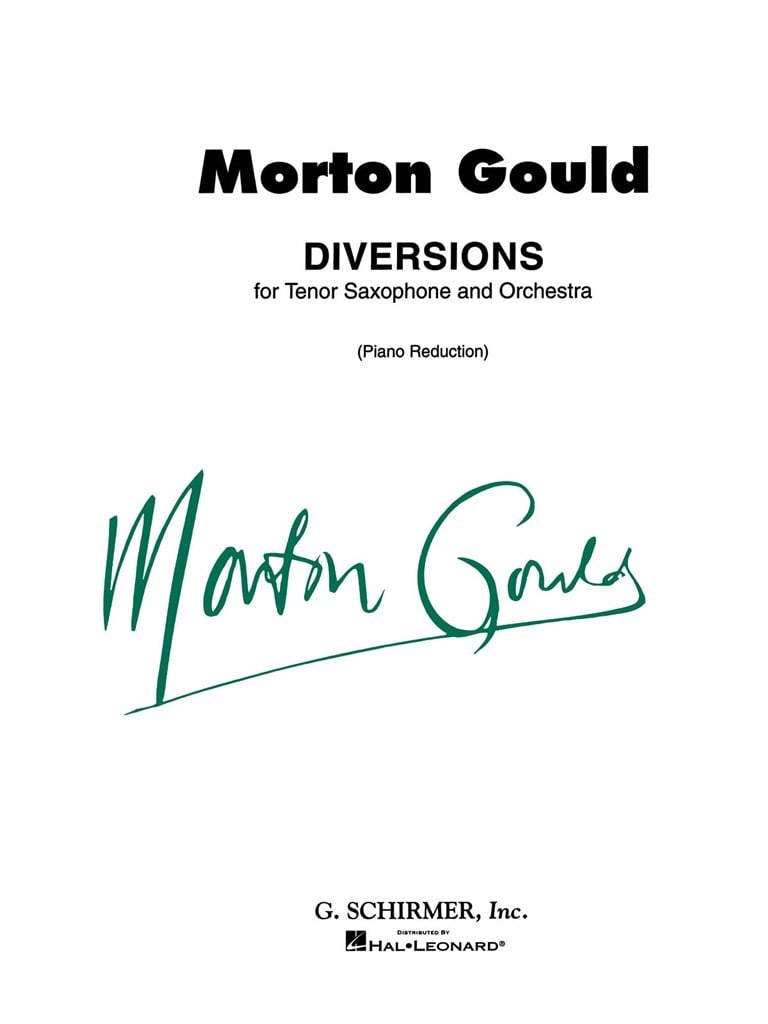 Diversions for Tenor Saxophone and Piano