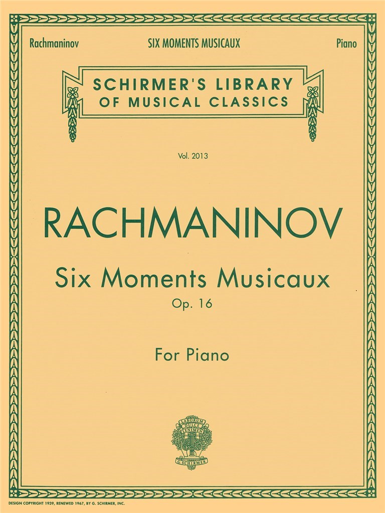Six Moments Musicaux, Op. 16