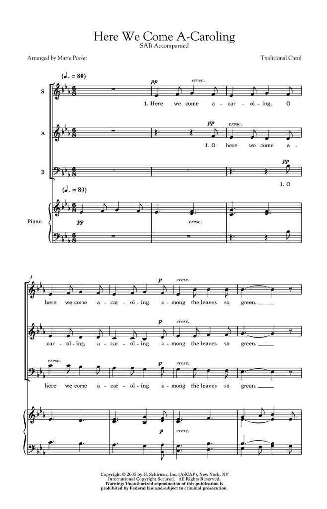 Here We Come A-Caroling