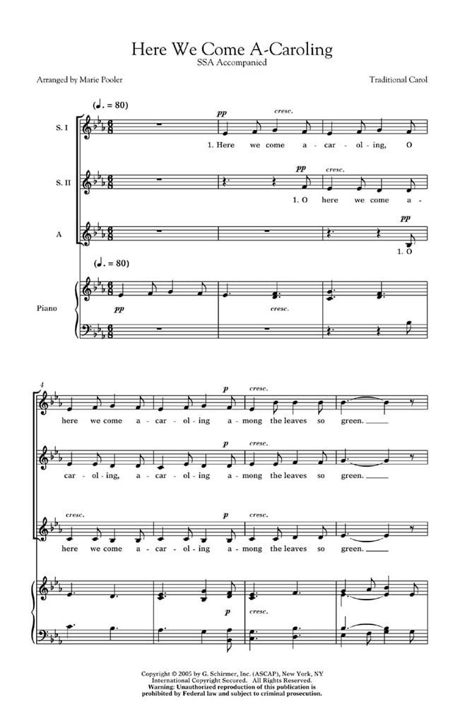 Here We Come A-Caroling