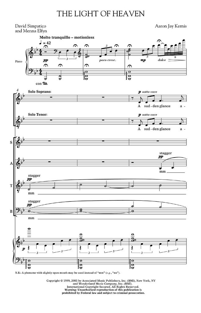 Choral Movements from Garden of Light