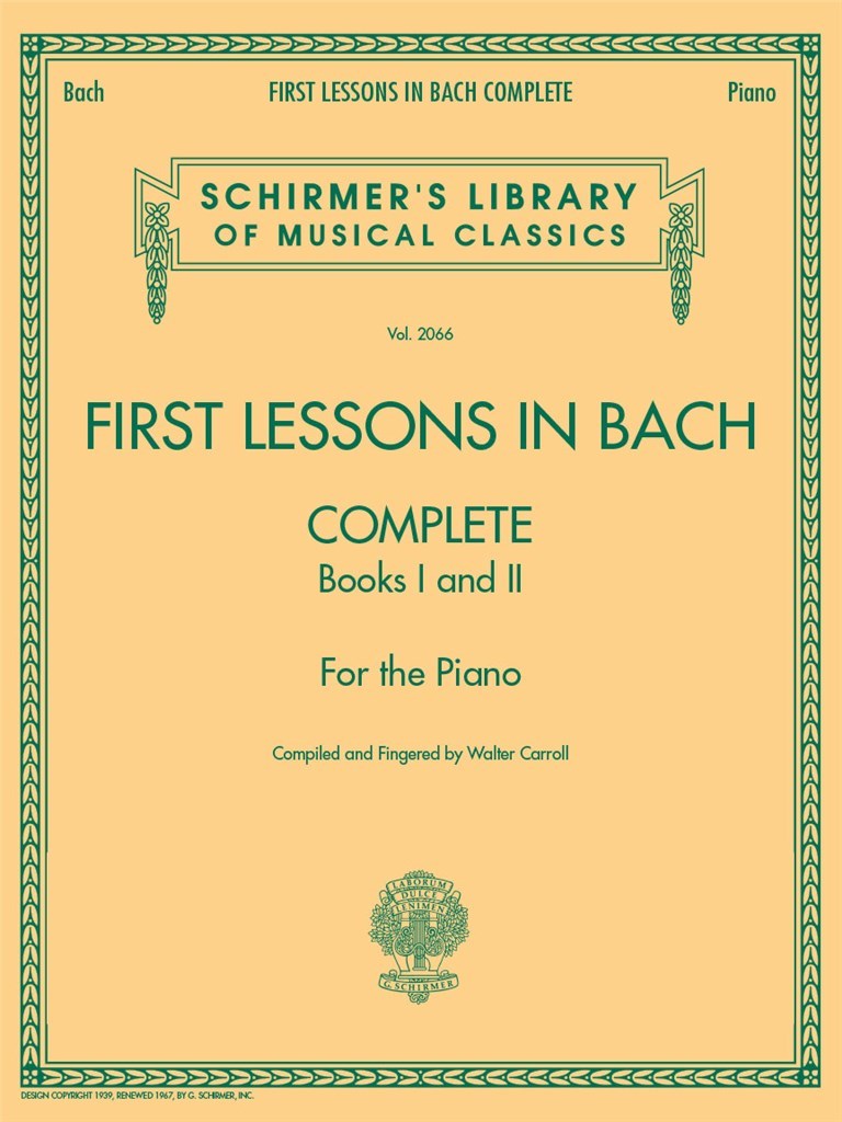 First Lessons In Bach 1 & 2 Complete