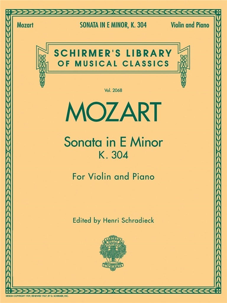 Sonata in E Minor, K304