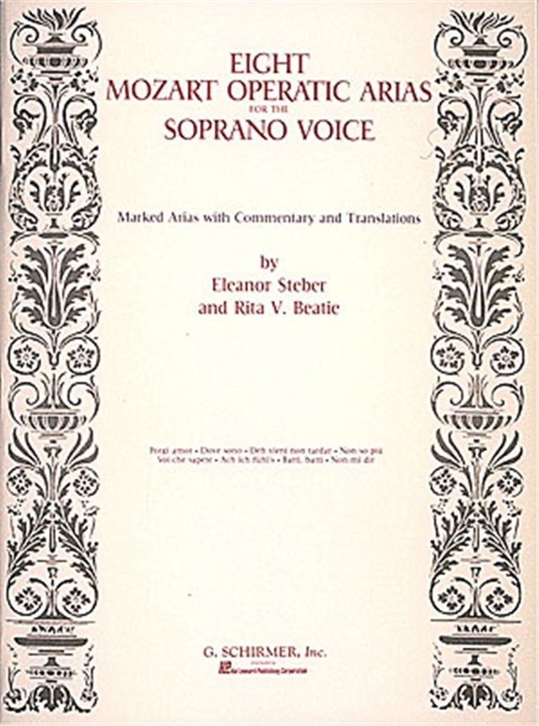 Mozart: Eight Operatic Arias for the Soprano Voice