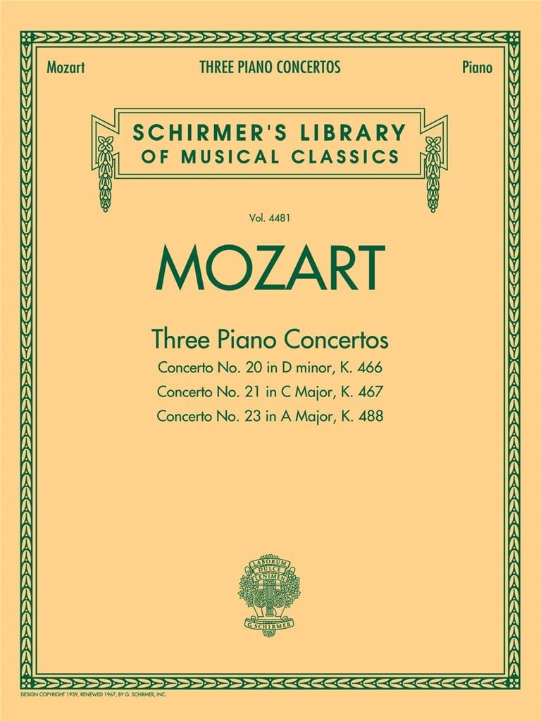 Wolfgang Amadeus Mozart - Three Piano Concertos