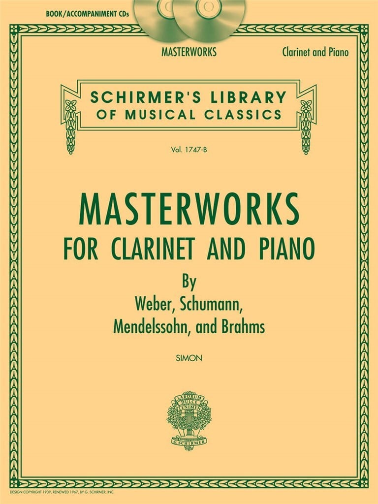 Masterworks for Clarinet & Piano