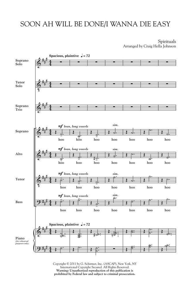 Soon Ah will be done/I wanna die easy