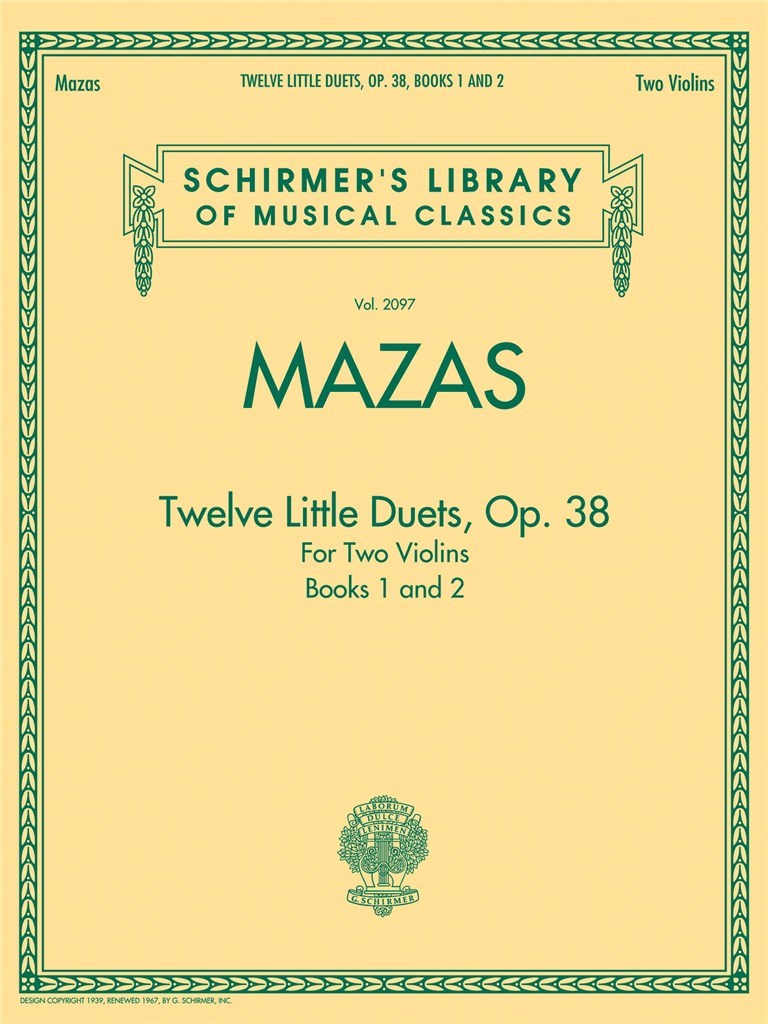 Twelve Little Duets for Two Violins Op. 38