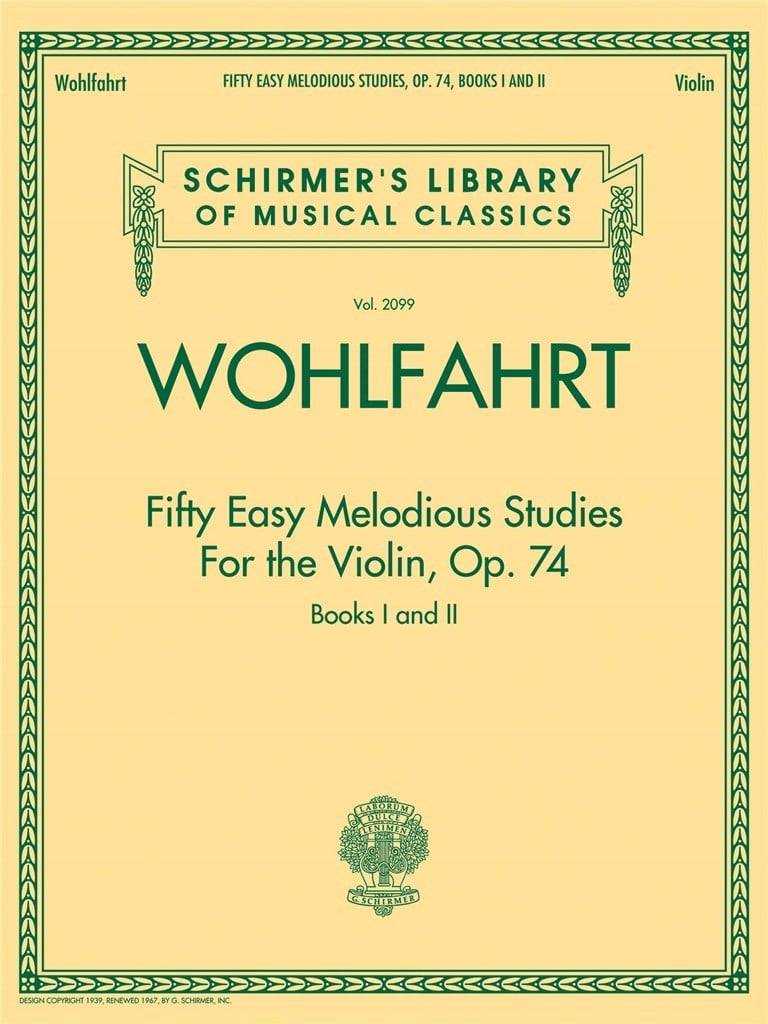 Fifty Easy Melodious Studies for the Violin Op. 74