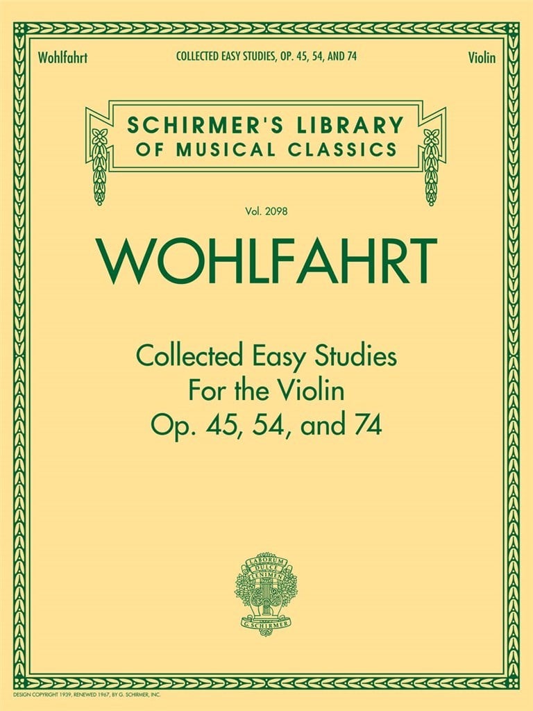 Collected Easy Studies For The Violin