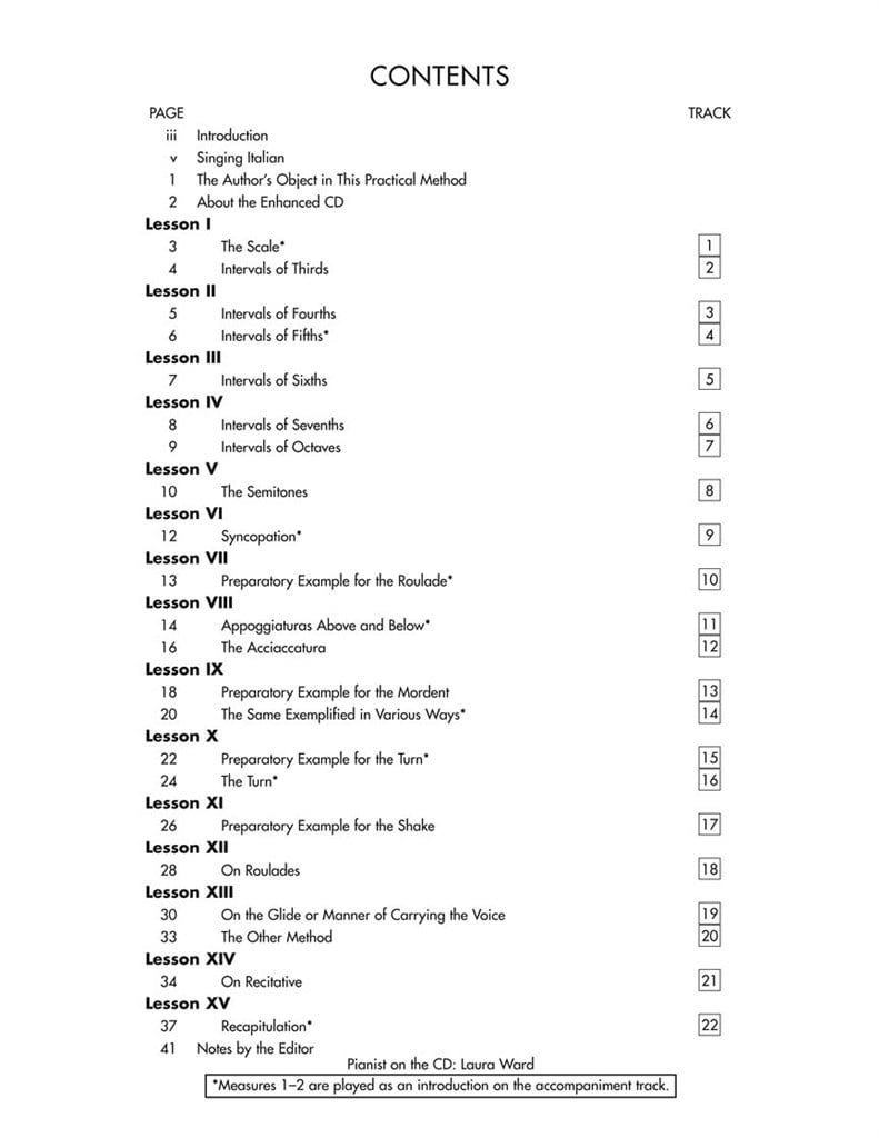 Practical Method of Italian Singing