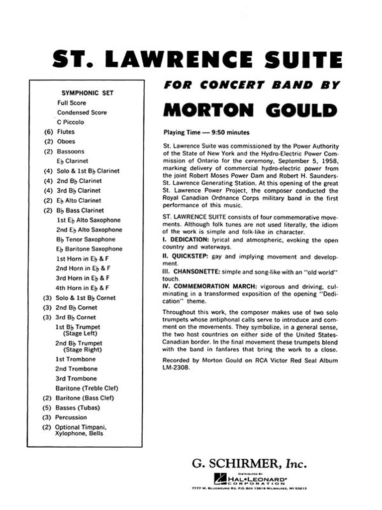 St. Lawrence Suite