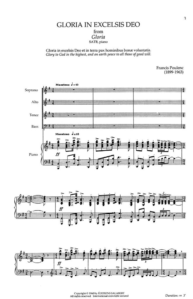 Gloria in Excelsis Deo from Gloria