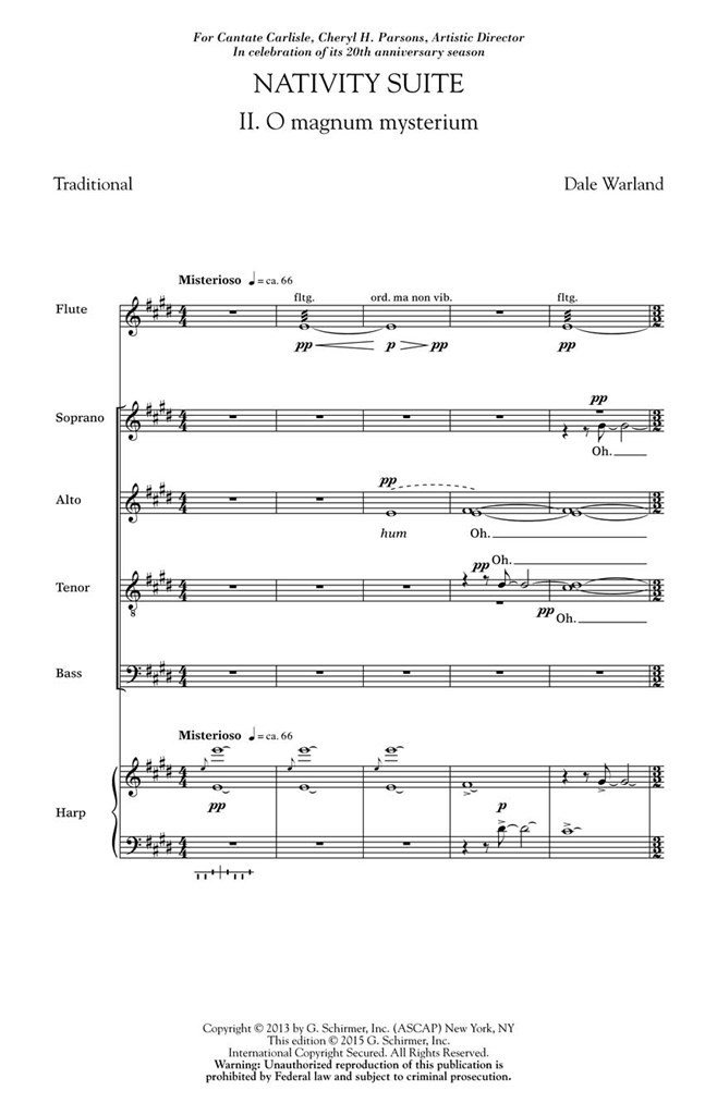 Nativity Suite: No. 2 Magnum Mysterium